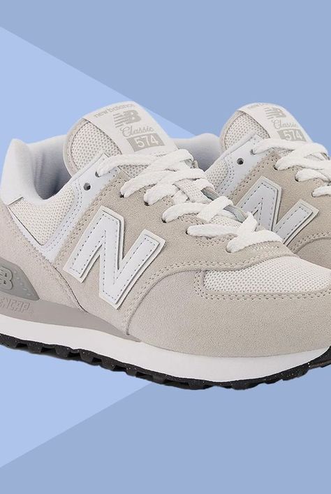 If you’re shopping for a comfortable pair of sneakers, Amazon shoppers love the New Balance 574 Core Sneakers. They have extra cushioning in the sole, which shoppers say helps the sneakers offer standout arch support. Buy a pair in standard whole, half, and wide sizes while they’re $90. #womensfashion #sneakers #amazonfinds #shopping #newbalance #amazonfinds Puma Carina Sneakers, New Balance 574 Core, Sneakers To Work, New Balance 515, Puma Carina, New Balance Style, Adidas Grand Court, Adidas Cloudfoam, Popular Sneakers