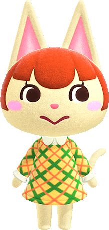 Felicity is a peppy cat villager in the Animal Crossing series who first appeared in Doubutsu no Mori e+. Her name is derived from "feline," a scientific adjective for cats, and is also an uncommon given name. She was absent in Animal Crossing: Wild World, but returned in Animal Crossing: City Folk. Cat Villagers Acnh, Cat Villager Animal Crossing, Animal Crossing Cat Villagers, Acnh Cats, Cat Animal Crossing, Animal Crossing Cat, Ac Villager, Beautiful In Japanese, Animal Crossing Cats