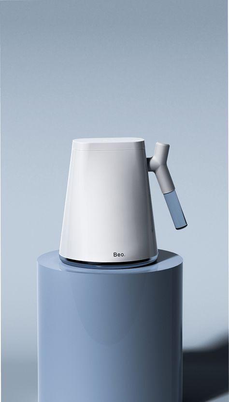 Beo Kettle on Behance Stovetop Kettle, Gooseneck Kettle, Techno Fashion, Vegan Milk, Water Kettle, Interesting Ideas, Boiling Water, Electric Kettle, Pots And Pans