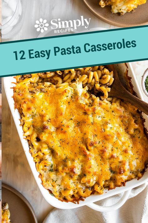 Easy Pasta Casserole Recipes, Pasta Casserole Recipes Easy, Polish Pasta, Easy Pasta Casserole, Cauliflower Pasta Bake, Casserole Recipes Easy, Ham And Cheese Pasta, Pasta Entrees, Pasta Casseroles