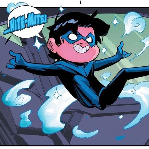 Daniele Di Nicuolo on Instagram: "Nightwing #98 is out TOMORROW! Don’t miss the first appearance of Nite-Mite! @tomtaylormade and I had so much fun doing this, I hope you’ll enjoy the reading as well! Colors by @adrianolucascolor @dccomics . . . . . . . . . . . . . . . . . . . . #nightwing #nitemite #batmanfamily #batfamily #dc #dccomics" Nightwing Funny, Bat Family Members, Monkey Types, Nightwing And Batgirl, Nightwing And Starfire, Dc Memes, Batman Family, Detective Comics, Comic Movies