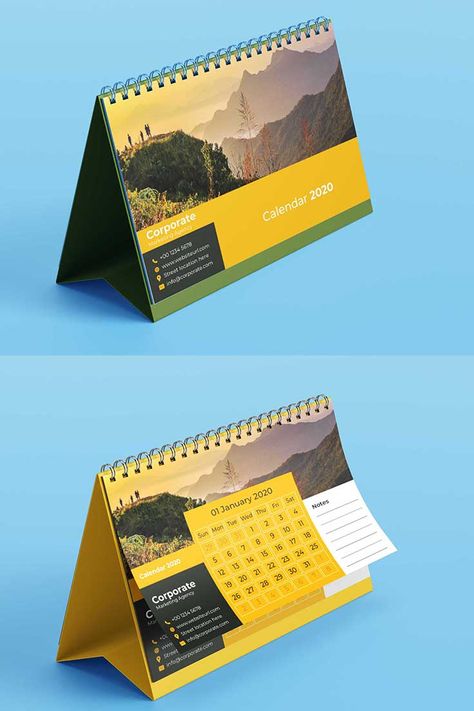 Desktop Calendar Design, Creative Desk Calendar, Calendar Design Layout, Calendar Design Inspiration, Company Calendars, Desk Calendar Design, Office Wall Graphics, Wall Calendar Design, Nature Calendar