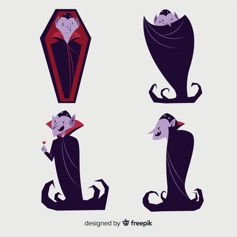 Hand drawn vampire character collection Free Vector | Free Vector #Freepik #vector #freeparty #freehalloween #freehand #freecharacter Vampire Drawing, Halloween Carvings, Vampire Cartoon, Vampire Character, Vampire Illustration, Free Characters, Character Collection, Graphic Editing, Free Halloween