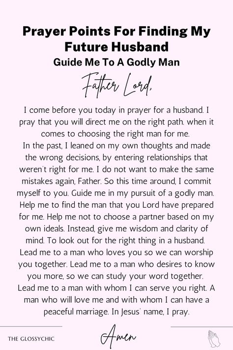 Prayer For A Husband Godly Man, Prayer For Future Husband Godly Man, When God Sends The Right Man, Godly Man Characteristics, Qualities Of A Good Man List, Morning Declarations, Pray For Your Future Husband, Godly Man Quotes, Praying For Future Husband