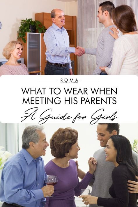 If you're meeting your boyfriend's parents, a great outfit and accessories are essential to make a great first impression. If you look good and feel confident, then his parents will recognize that and be sure to like you. Keep reading for our guide on what to wear when meeting his parents, including jewlery. Meeting Bf Parents Outfit, Meeting Boyfriends Parents, Meeting Boyfriends Parents Outfit, Meeting His Parents Outfit, Meeting The Parents Outfit, Meeting His Parents, First Date Outfits, Special Occasion Jewelry, Lots Of Makeup