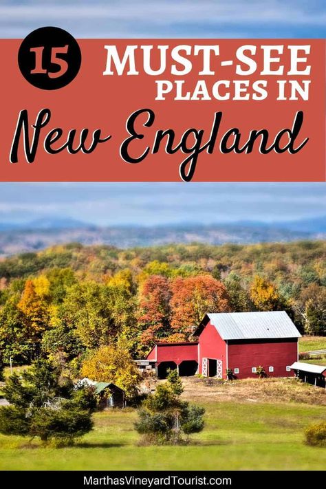 Have a New England bucket list? A New England road trip is on many bucket list destinations places to visit in the USA. Here's our choice of the 15 best New England adventures bucket list, which includes must see places in Maine and must see places in Vermont. These amazing places to travel will transport you to that Americana ideal of New England whether you travel New England in the summer for the perfect New England summer vacation or another season, like a New England fall or leaf peeping. England Bucket List, Places Pictures, England Road Trip, East Coast Usa, Touring Caravan, New England Road Trip, New England Travel, New England Fall, Fall Bucket List