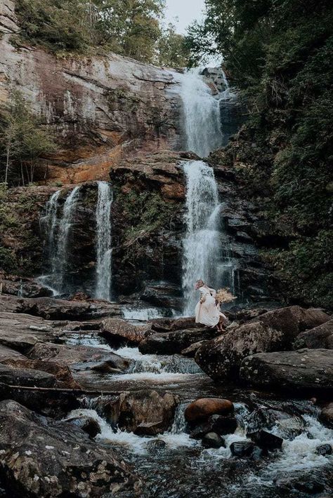 Colorado Waterfall Elopement, North Carolina Mountain Elopement, Elopement North Carolina, Nc Elopement, Waterfall Elopement, Asheville Waterfalls, Colorado Waterfalls, Nature Elopement, Nc Waterfalls