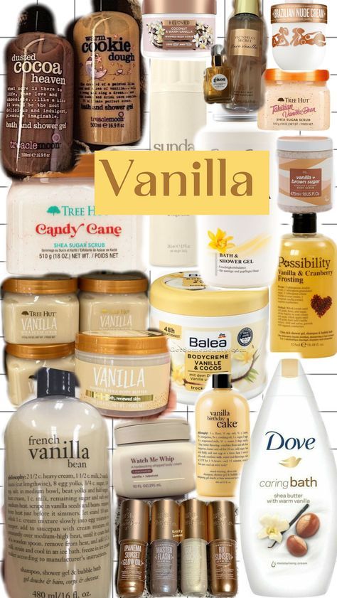 ✨Vanilla ✨ #showerroutine #SkincareItems #Skincare. https://whispers-in-the-wind.com/mastering-the-art-of-shower-rituals-step-by-step-guide/?shower Vanilla Shower Products Aesthetic, Must Have Shower Products, Shower Skin Care Vanilla, Good Smelling Lotions, Shower Combo Products, Coconut And Vanilla Shower Routine, Vanilla Self Care Products, Vanilla Shower Products, Vanilla Smelling Products