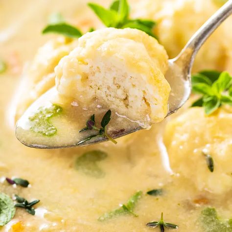 Keto Chicken and Dumplings Keto Chicken And Dumplings, Turkey And Dumplings, Keto Noodles, Coconut Milk Chicken, Chicken Dumpling Soup, Clean Dinners, Keto Soups, Lazy Keto, Dumplings For Soup