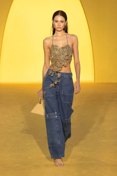 Cult Gaia Resort 2024 Fashion Show | Vogue Cage Dress, Resort 2024, Resort Fashion, Cult Gaia, 2024 Fashion, Bella Hadid, Fashion Outfit, Couture Fashion, Kylie Jenner