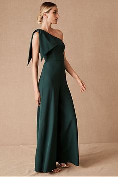 Bridesmaids Jumpsuits, Making A Wedding Dress, How To Dress For A Wedding, One Shoulder Jumpsuit, Gala Dresses, Cocktail Party Dress, Custom Dresses, Dress Accessories, Capsule Wardrobe