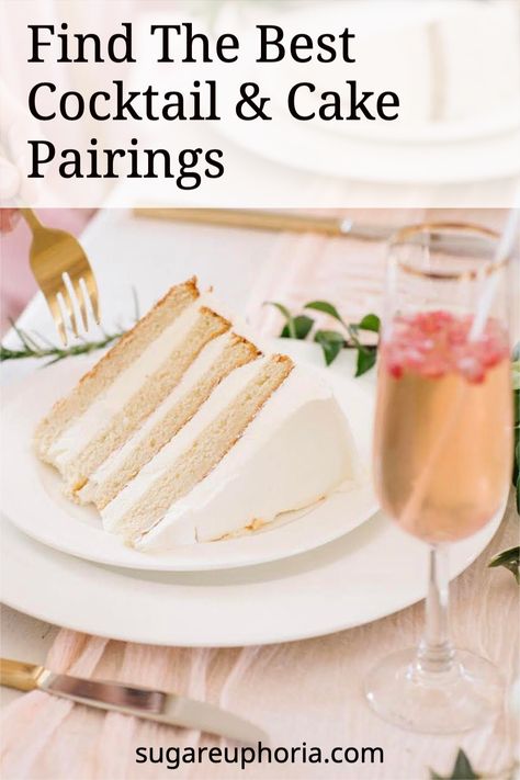 Are you considering a cocktail and cake wedding reception? Here's a guide on the best cocktails and cake pairings - from a Raleigh cake designer. Cocktail Cake, Coconut Tart, Chocolate Chili, Chocolate And Vanilla Cake, Salted Caramel Cake, Pretty Cocktails, Raspberry Cake, Rich Chocolate Cake, Rum Cake