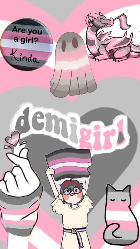 demi girl! what next? #lgbtqiaplus #lgbtqia #lgbt #demigirl #demi #girl Demifluid Meaning, Demigirl Names, Demigirl Pfp, Demi Romantic, Lgbtq Aesthetic, Bisexual Wallpaper Iphone Aesthetic, Demi Girl, Lgbt Aesthetic, Pan Flag