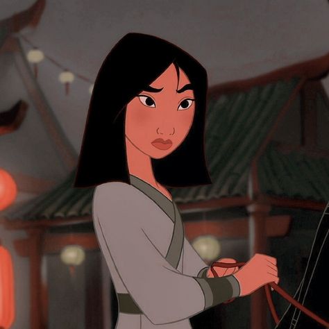 Mulan, Black Hair, Disney, Hair, Black