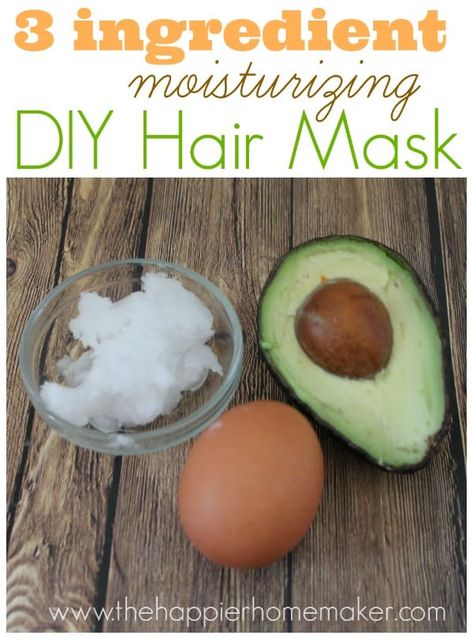 Moisturizing Hair Mask Diy, Hair Mask At Home, Best Diy Hair Mask, Egg Hair Mask, Hair Mask Diy, Moisturizing Hair Mask, Avocado Benefits, Avocado Hair Mask, Avocado Hair