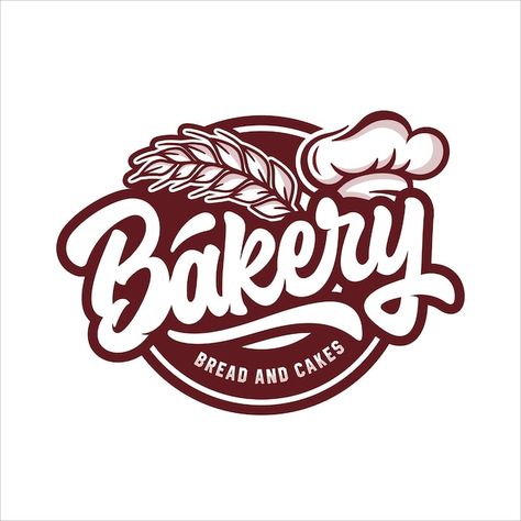 Bread Logo Design Ideas, Logo Bakery Design, Bread Logo Design, Bakery Logo Ideas, Cakes Logo, Bread Logo, Bakery Logos, Dessert Logo, Logo Bakery