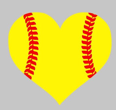 Popular items for softball sticker on Etsy Softball Monogram, Karate Gear, Baseball Centerpiece, Softball Decals, Softball Clipart, Softball Heart, Softball Party, Softball Stuff, Red Cars