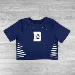 Tops | Navy Blue She Loves Dallas Croptop Football Gameday Shirt Texas Girl | Poshmark Chain Crop Top, The Slits, Bow Crop Tops, American Eagle Crop Top, Round Neck Crop Top, Peplum Crop Top, Texas Girl, Linen Crop Top, Black Halter Top