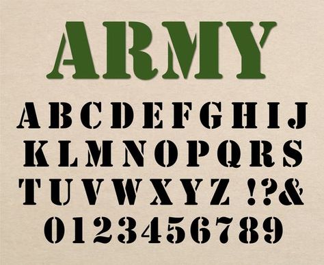 Army Font Military Font Military Stencil Font Army Stencil Font Stencil Letters Font Military Style Font Stencil Font Stencil Fonts Cricut writing fonts free hand Font fonts #font #fonts #writingfontsfreehand Script Fonts #scriptfonts 4.1681 Army Font Alphabet, Ww1 Letters, Cricut Writing Fonts, Cricut Aesthetic, Free Hand Fonts, American Font, Cricut Writing, Army Stencil, Army Font