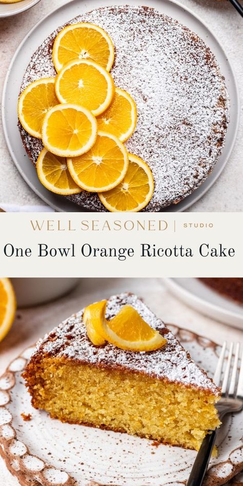 Orange Ricotta Cake, Perfect Scones, Orange Ricotta, Ricotta Cake Recipes, Easy Cake Recipe, Strawberry Scones, Flourless Cake, Strawberry Season, Ricotta Cake