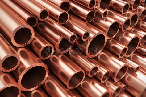 Copper pipes. Creative abstract heavy non-ferrous metallurgical industry and ind #Sponsored , #affiliate, #PAID, #Creative, #Copper, #industry, #abstract Industrial Bar Stools, Wooden Steps, Copper Sheets, Copper Pipe, Copper Tubing, Copper Wire, Stationery Design, Plumbing, Types Of Metal