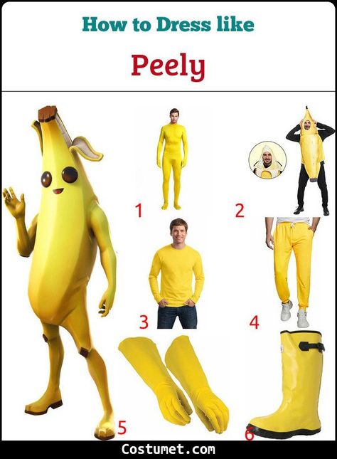 Peely Fortnite Costume Diy, Peely Fortnite Costume, Hot Fortnite Costume, Daniel Core, Peely Fortnite, Fortnite Costume, Fortnite Halloween, Ancient Rome Projects, Buy Outfits