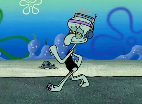 Animated Mood Pics, Squidward Playlist Covers, Gym Playlist Cover Aesthetic Funny, Spotify Playlist Covers Spongebob, Squidward Mood Pics, Gym Playlist Cover Photo, Squid Ward, Spongebob Collection, Running Playlist