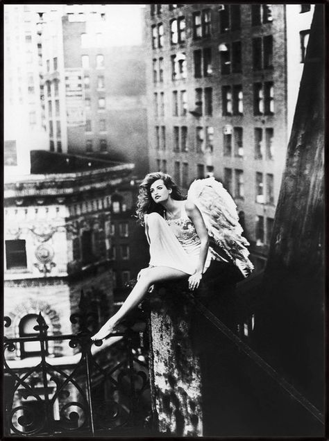 Marino Parisotto The Sky over New York I Ange Demon, 사진 촬영 포즈, Foto Tips, Angels Among Us, Anais Nin, Foto Art, Angels And Demons, Angel Art, Black White Photos