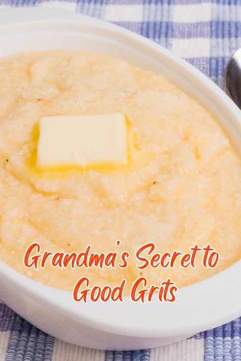 Grits Cheese, Grits With Eggs, Grits For One, Homemade Grits Recipe, Easy Grits, Buttermilk Grits, Cream Cheese Grits, Baked Grits, Best Grits Recipe