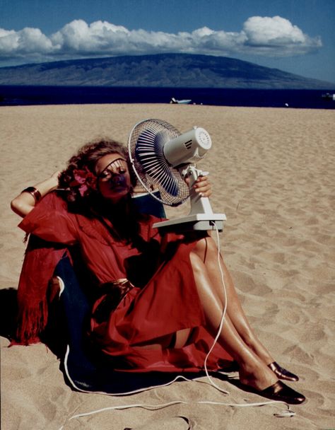 Helmut Newton Space Age Photoshoot, Helmut Newton Photography, Beach Editorial Photoshoot, Helmet Newton, Brigitte Nielsen, Cheryl Tiegs, Summer Editorial, Sarah Moon, Estelle Lefébure