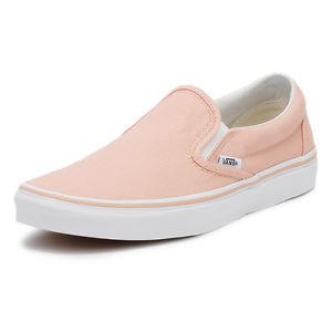 Peach vans slip on #shoes #vans Peach Vans, Sneakers Uk, Peach Shoes, Vans Slip On Shoes, Slip On Trainers, Shoes Vans, Vans Slip On, Vans Classic, Shoe Obsession