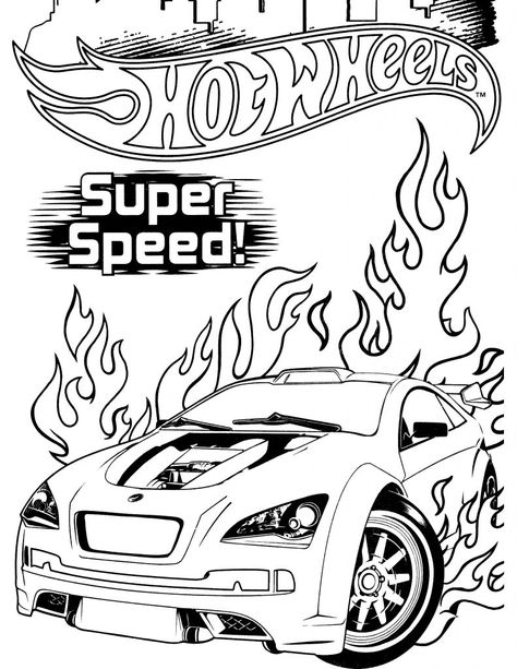 Hot Wheel Coloring Pages Hot Wheel Printables, Hot Wheels Coloring Pages, Wheels Drawing, Book Monster, Race Car Coloring Pages, Coloring Games, Monster Truck Coloring Pages, Hot Wheels Party, Hot Wheels Birthday