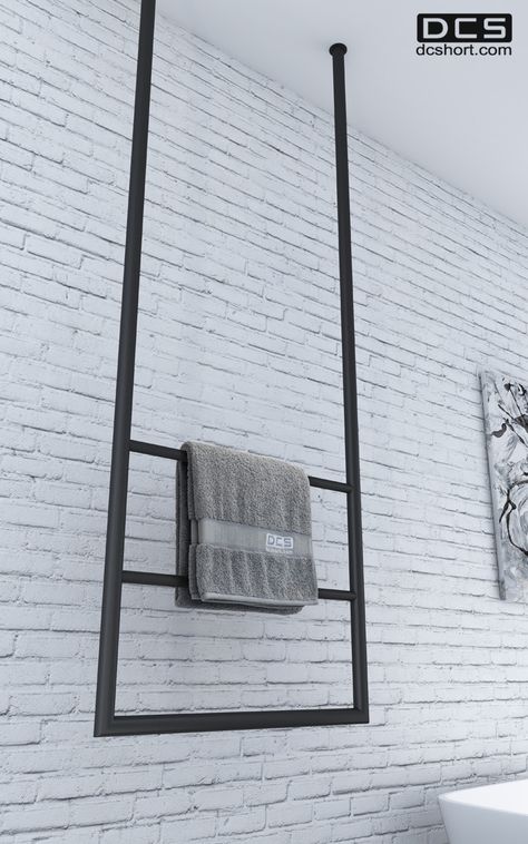 DCS Hanging Rail, Heated towel rail. www.dcshort.com Towel Rack Inside Shower Ideas, Bathroom Towel Rack Ideas, Romantic Bedroom Colors, Towel Rail Ideas, Tub To Shower Conversion, Wc Bathroom, Heated Towel Rack, Grab Bars In Bathroom, Double Towel Rail