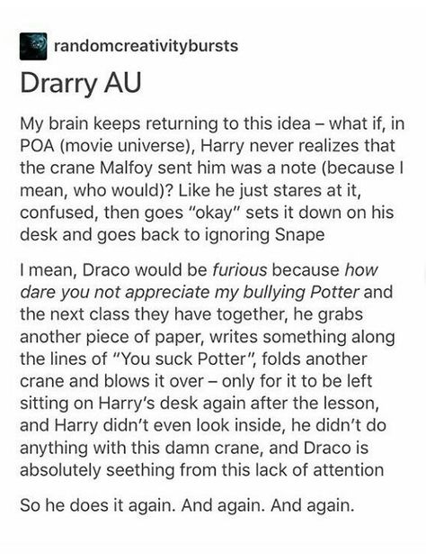 Drarry - Paper Cranes Darry Headcanons, Drarry Headcanons Spicy, Drarry Prompts, Drarry Headcanons, Dream And Georgenotfound Fanart Ship, Hp Ships, Harry Otter, Harry Potter Wizard, Gay Harry Potter