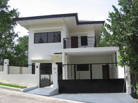 House and Lot - Re-Sale or For Sale Properties - FareastHabitat.com Small House Architecture, Philippines House Design, Philippine Houses, Two Story House Design, 2 Storey House Design, Two Story House, House Design Exterior, Simple House Design, Home Design Floor Plans