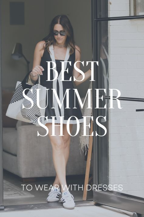 6 Shoes to Wear With Summer Dresses, best shoes to wear with summer dresses, summer dress outfits, best shoes to wear with dresses Shoes To Wear With Dresses, Best Summer Shoes, Summer Dresses Shoes, Capsule Wardrobe Outfits, Fashion Capsule Wardrobe, Trending Sandals, Best Shoes, The Best Summer, Wardrobe Outfits