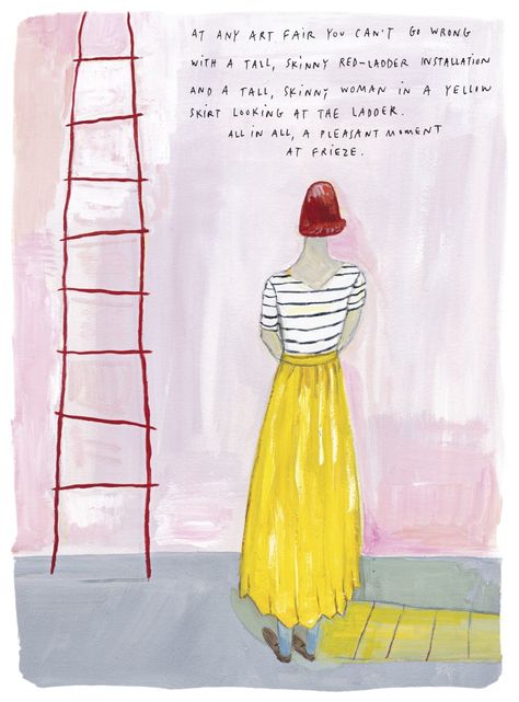 The New Yorker Marc Johns, Maira Kalman, Frieze Art Fair, New Yorker Covers, Art Equipment, Pretty Drawings, Woman Looking, Love Illustration, Color Crush