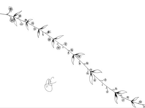 Small Flower Chain Tattoo, Vine Tattoo With Flowers, Flower Chain Tattoo, Anklet Tattoo, Tattoo With Flowers, Vine Tattoo, Chain Tattoo, Small Chest Tattoos, Small Girly Tattoos