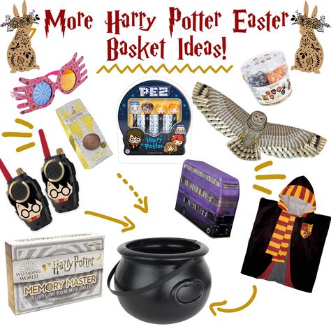 More Harry Potter Easter Basket Ideas! Harry Potter Easter Basket, Harry Potter Perler Beads, Harry Potter Candy, Potters House, Easter Basket Ideas, Chocolate Frog, American Holiday, Golden Snitch, Harry Potter Houses