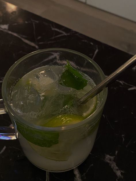 - half lime - mint leafs - lime mojito mixer - sprite - 1 teaspoon raw sugar Step 1: smash lime, mint leafs and mojito mixer together Step 2: Mix sprite and raw sugar as desired Step 3: Enjoy Lime Mojito, Raw Sugar, Mojito, Punch Bowl, Food And Drink, Mint, Drinks, Quick Saves