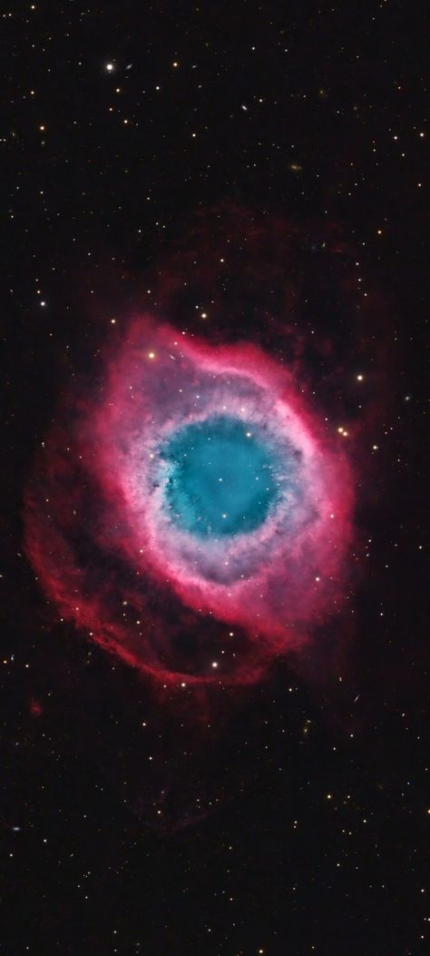 The Helix Nebula a.k.a. the Eye of God in RGB Palette Rotated cropped close up mobile wallpaper 1080x2400 Rgb Palette, Eye Nebula, Eye Of God, Helix Nebula, Gods Eye, Space Time, Deep Space, Milky Way, Mobile Wallpaper