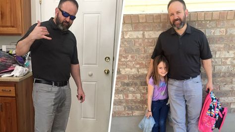 Dad wets himself after 6 year old daughter was embarrassed foe wetting herself at school! Too sweet!!!!! Peed My Pants, Story Video, This Guy, Utah, The Year, Pants, Trousers