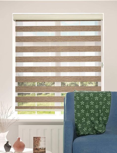 Wood shades are perfect for giving privacy and shade while still adding a bit of warmth! Window Treatments Privacy, Persiana Sheer Elegance, Light Filtering Window Treatments, Curtains Or Shades, Beautiful Blinds, Window Roller Shades, Light Filtering Shades, Cordless Blinds, Zebra Shades