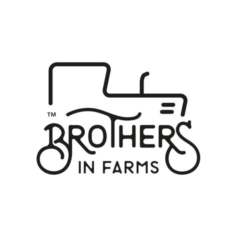 Farm Logo Inspiration, Farm Logo Design, Farming Business, Farm Business, Trendy Logos, Farm Logo, A Farmer, Elegant Logo, Two Brothers