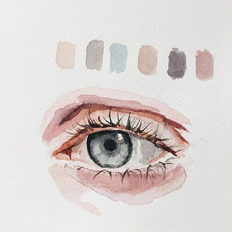 •°•✧ Pinterest - @ Tanyacrumlishx•°•✧ Watercolor Eyes, Drawing Eyes, Seni Dan Kraf, Eye Painting, 수채화 그림, Arte Sketchbook, Eye Art, Watercolor Portraits, An Eye