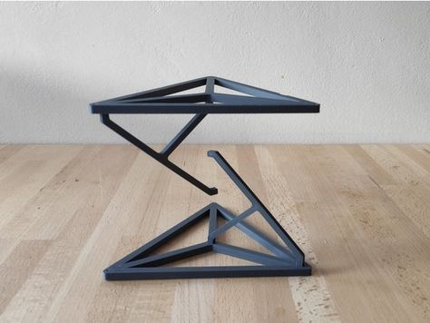 Tensegrity - Impossible table (Hidden wire and tensioner) by LouisNairaud - Thingiverse Tensegrity Chair, Impossible Table, Tensegrity Table, Floating Structure, Floating Chair, How To Bend Wood, Floating Table, Welded Furniture, Metal Fabrication Tools