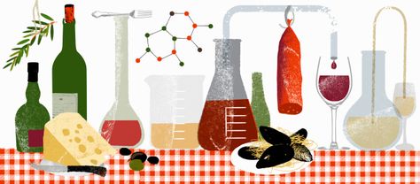 food chemistry - art Food Chemistry Art, Food Science Illustration, Food Engineering, Food Chemistry, Chemistry Art, Free Online Learning, Math Magic, Open University, Nutrition Course