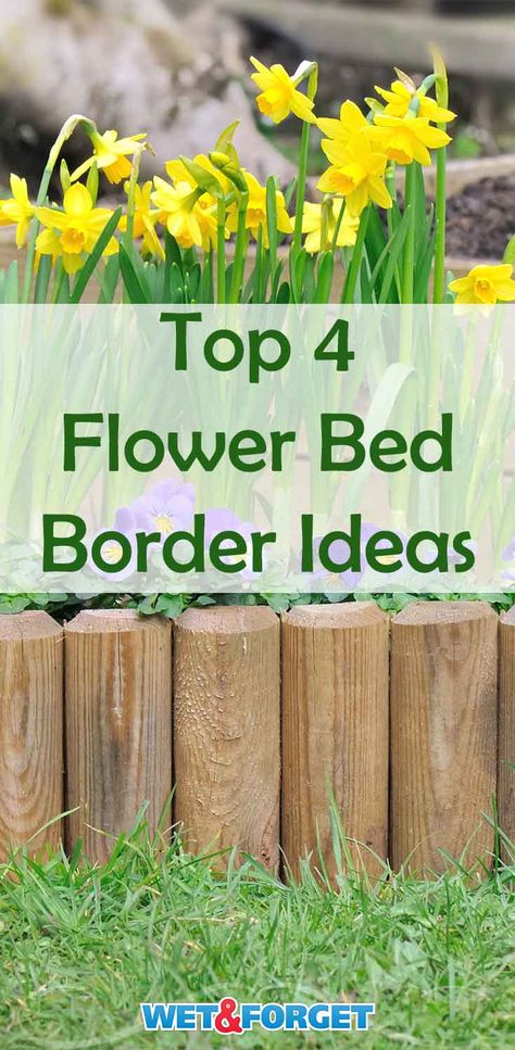 Flower Bed Border Ideas, Boarders For Flower Beds, Flower Garden Borders, Garden Front Of House, Flower Bed Borders, Flower Bed Edging, Spring Ahead, Gardening Guide, Raised Flower Beds