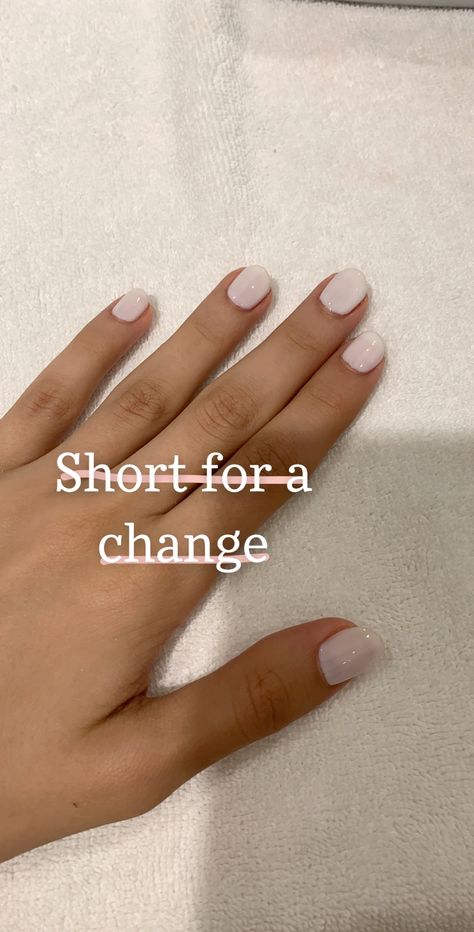 Marshmallow Essie on short round nails Marshmallow Nails, Short Round Nails, Round Nails, Short Nails, Essie, Hair And Nails, Nails, Makeup, Hair