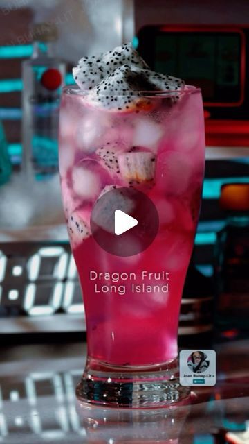 Joan Buhay-Lit | Photographer on Instagram: "Dragon Fruit Long Island

.75 oz Gin
.75 oz Vodka
.75 oz Tequila
.75 oz Rum
.75 oz Triple Sec
.75 oz Sweet & Sour Mix
1 oz Dragon Fruit Syrup
Sprite

In a cocktail shaker, Add all ingredients with ice except sprite
Shake well
Fill the glass with ice
Pour in the mixture
Top off with sprite

Garnish with dragon fruit cubes.

*Modify the recipe to your taste

Dont forget to shär3 it with your friends 🥰 
Cheers 🥂❤️

•
•
•
•

#cocktail #cocktails #bartender #drink #mixology #cocktailbar #mixologist  #craftcocktails #cocktailrecipe #cocktailart #drinkrecipe #mocktails #mocktailrecipe #aesthetic #asmr #reels #easyrecipe #recipeideas #recipe #recipes #yummy #tiktok" Dragon Fruit Syrup, Fruit Cubes, Friends Cheers, Fruit Syrup, Sour Mix, Recipes Yummy, Cocktail Art, Mocktail Recipe, Triple Sec